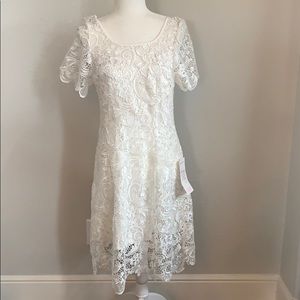 NWT White Lace Dress
